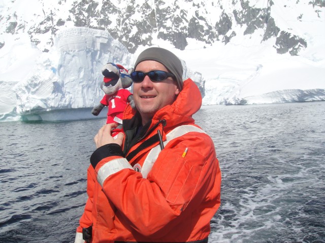 Professor Joe Warren in Antarctica Photo Courtesy / Chris Powers
