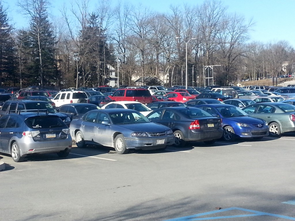 ESU parking is a consistent campus issue. Photo Credit / Kelly Didline