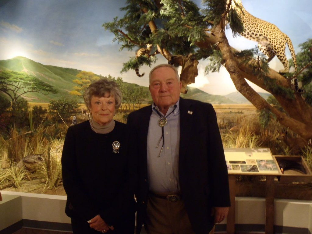 Fannie and Arthur Schisler, the alumni who donated the taxidermy exhibit. Photo Credit / Rebecca Jasulevicz