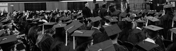 Students at an ESU Graduation. Photo Courtesy of East Stroudsburg University