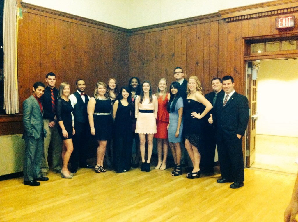 The Homecoming nominees at the homecoming pageant. Photo Credit / Samantha Schilling
