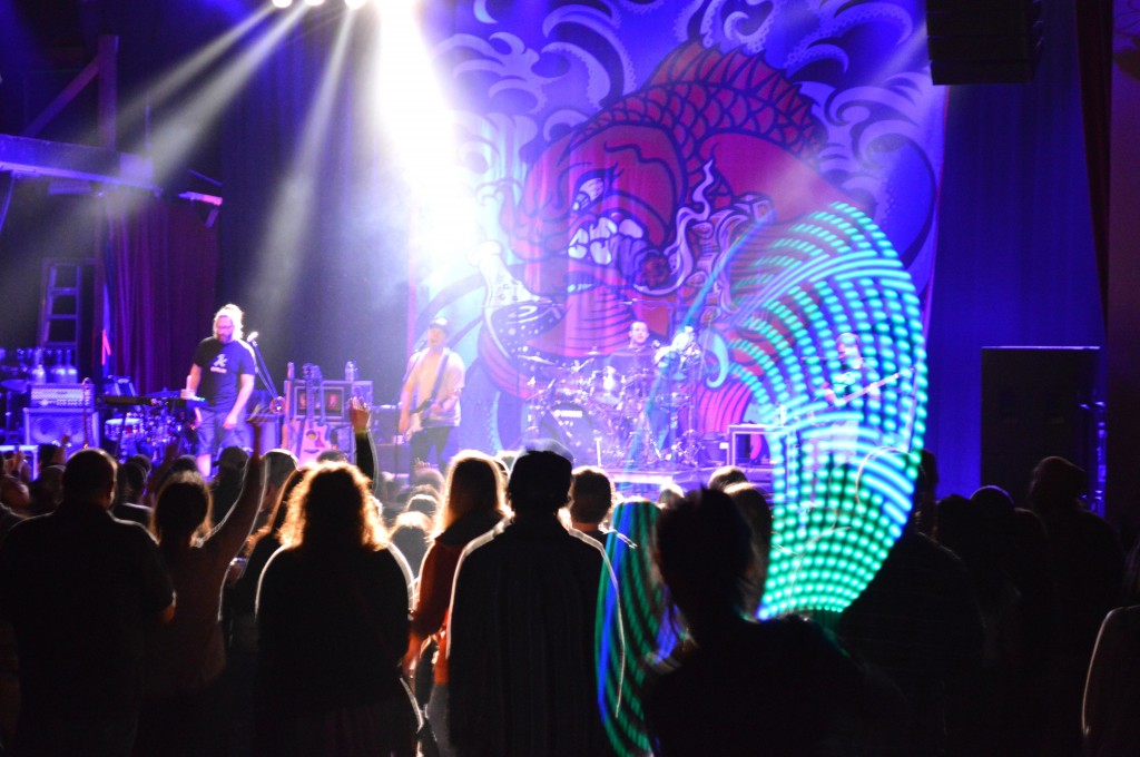 The Badfish concert was much like a light show at the Sherman Theater.  Photo Credit / Crystal Smith