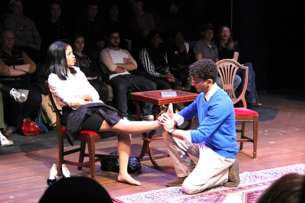 Jannel Armstrong and Brandon Cabrera at ESU’s “Spike Heels” production. Photo Credit / Jamie Reese
