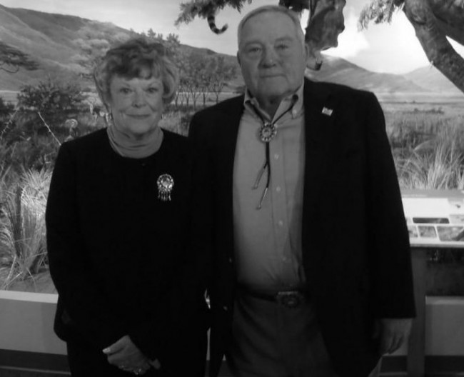 Arthur and Fannie Schisler in the museum during last year's grand opening. Photo Credit / Rebecca Jasulevicz