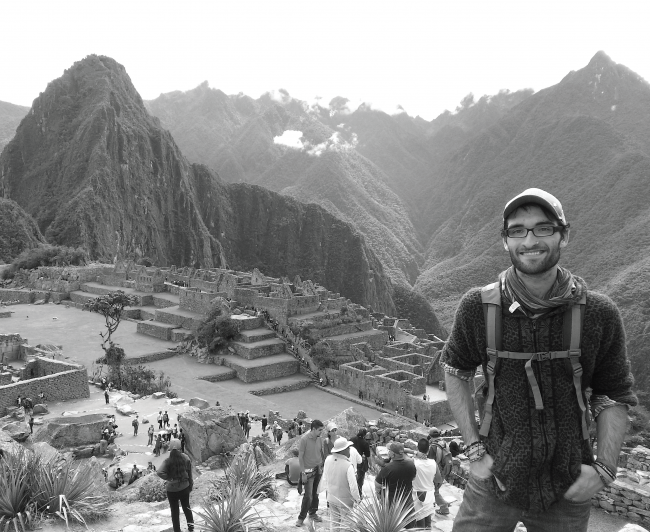Hunter Fogel in front of Machu Picchu, a location he visited while volunteering in Peru for four weeks during the summer. Photo Courtesy / Hunter Fogel