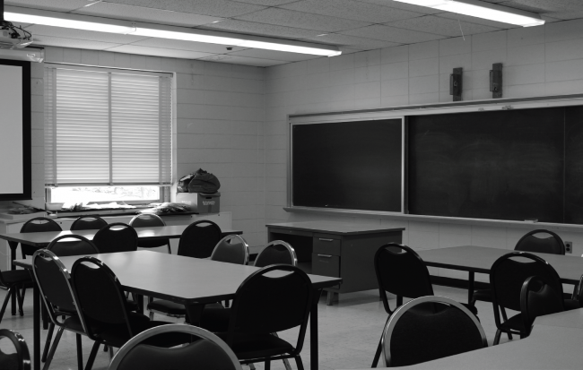 One of the many classrooms in Stroud Hall. Photo Credit / Amy Lukac