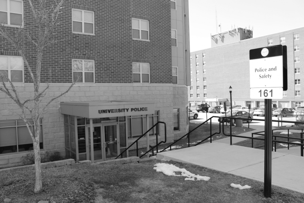The university’s police station is located in the Hemlock Suites. Photo Credit / Amy Lukac 