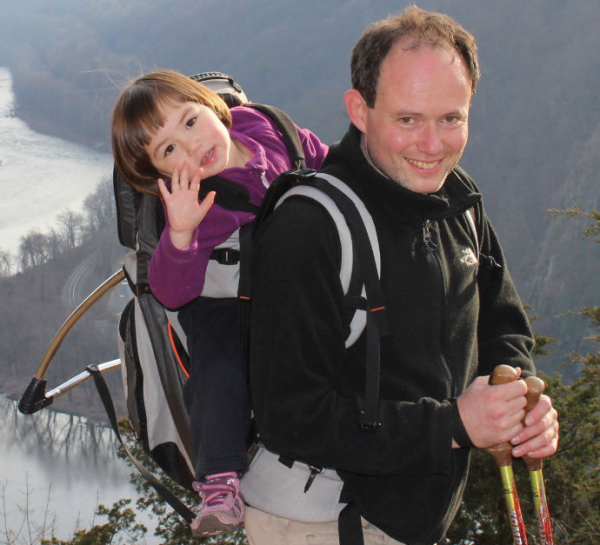 Dr. Eugene Galperin hiking with his daughter. Photo Courtesy / Dr. Eugene Galperin