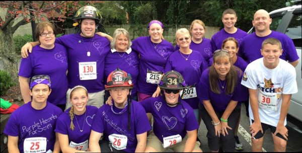 Agins' friends and family at the First Responder's 5k Run. Photo Courtesy / Sara Agins