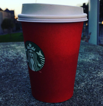 Starbuck's "Red Cup" for the holidays. Photo Credit / Erika Hart