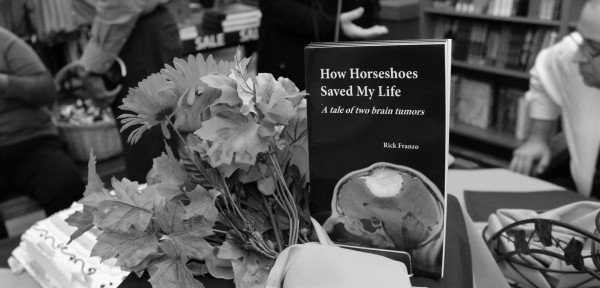 ESU held a book signing for Rick Franzo on Nov. 18. Franzo, the manager of the consessions store in the University Center, was diagnosed with a life threatening brain tumor in 2009. His book “How Horseshoes Saved My Life: A Tale of Two Brain Tumors,” describes his experiences.“This book is a reflection of what I went through. Hope is real, it’s a tangible thing you can wrap your arms around no matter what life throws at you,” said Franzo. Photo Credit / William Cameron