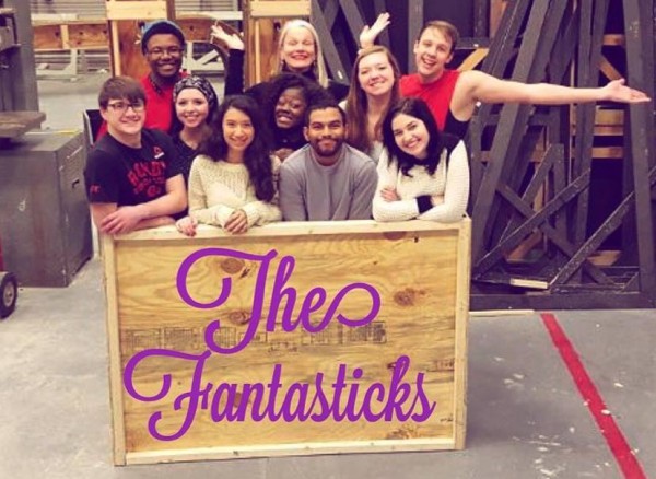 The cast of “The Fantasticks” ready to get started. Photo Credit / Sara O’Donnell