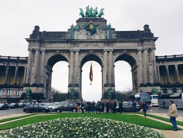 Landmark arch in the city park at the center of Brussels. Photo Credit / Virginia Pope