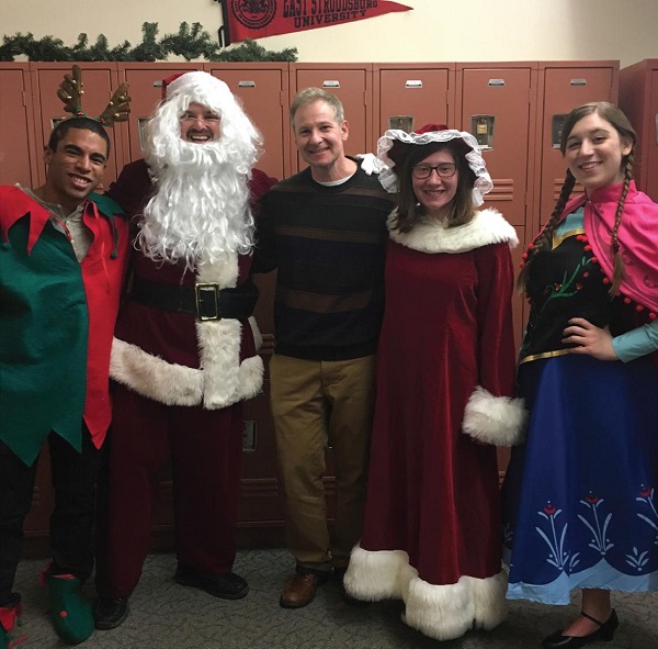 Rudolph, Santa, Chris Bello, Mrs. Clause, and Anna Photo Credit / Nia Scott