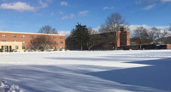 The Quad covered in snow. Photo Courtesy / Amy Palmer