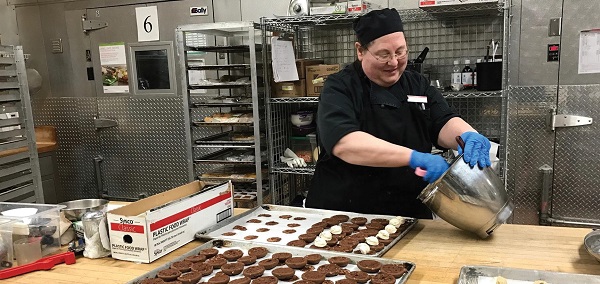 Whoopie pies being prepared by baker Debbie Seip in Dansbury Commons. Photo Courtesy / Peggy Diaco