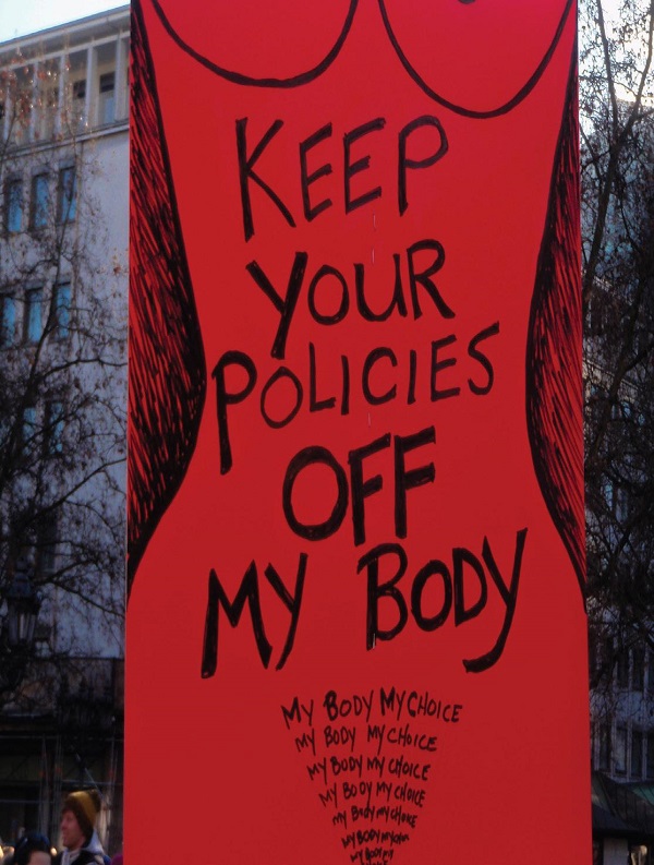 One of the posters presented at the Woman’s March. Photo Courtesy / Wikimedia Commons