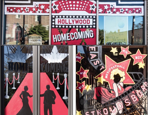 Photo Courtesy / ESU Flickr Many of the illustrations matched this year’s Hollywood Homecoming theme.