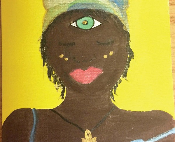 Photo Courtesy / Cassandra Bediako Bediako labeled her art piece as “3rd Eye Goddess.”