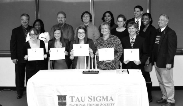 Members of the Tau Sigma National Honor Society held their induction ceremony at the Innovation Center. Photo Courtesy of Shari Hamilton