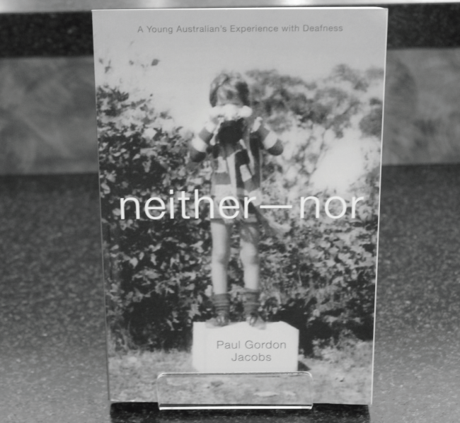 Paul Gordon Jacobs' autobiographical novel "Neither-Nor." Photo Credit / Eric Kump