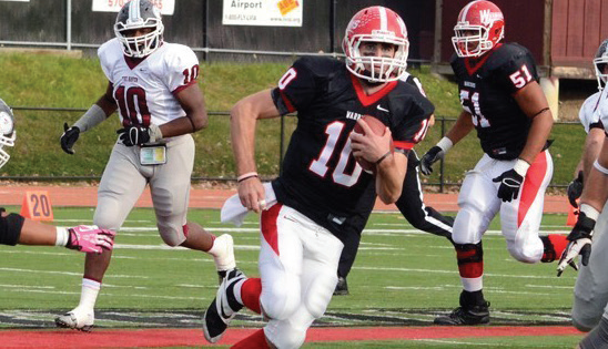 Warriors QB Matt Soltes was named PSAC East Offensive Player of the Week for the week of October 5. Photo Credit / Tory Stella