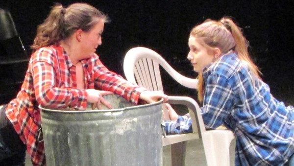 Jenna Worrell and Caitlin Romich in scene four of the production. Photo Credit / Madison Petro