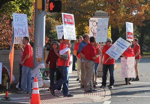 ESU Faculty Strike Day One. Photo Credit / Kathleen Kraemer