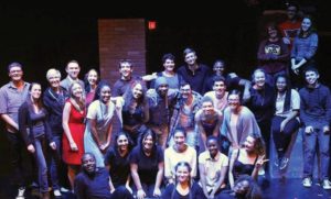 The cast and crew of “Anon(ymous).” Photo Courtesy / Stage II