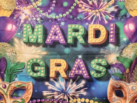 Poster celebrating Mardi Gras