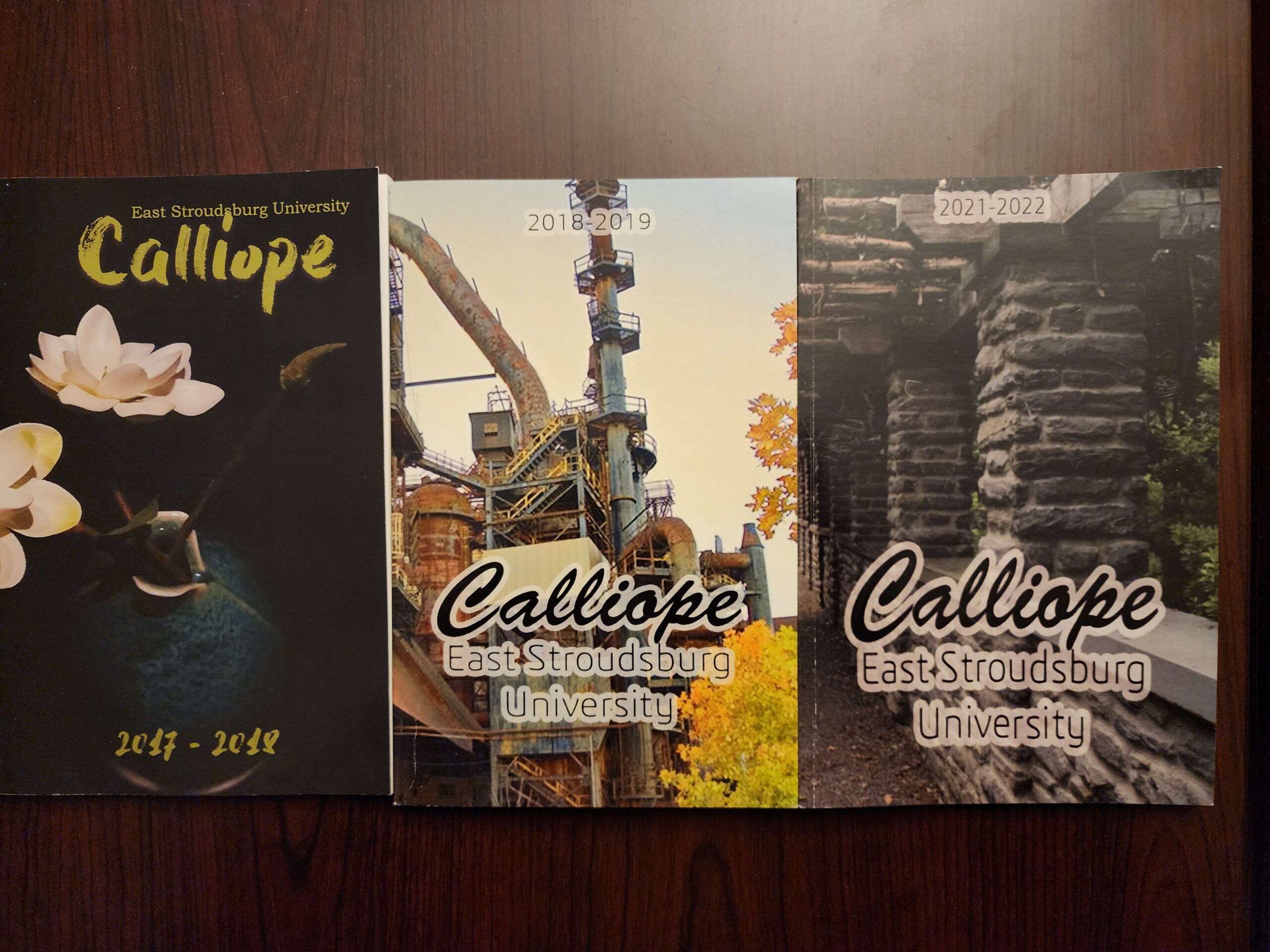 Three issues of the Calliope: 2017-18, 2018-19, 2021-22